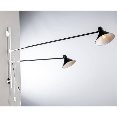 APPLIQUE DUETTO REGOLABILE NERA 2XE27 15