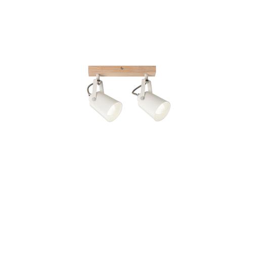 APPLIQUE EDA BIANCA/LEGNO 2XE14 26,7X6X1