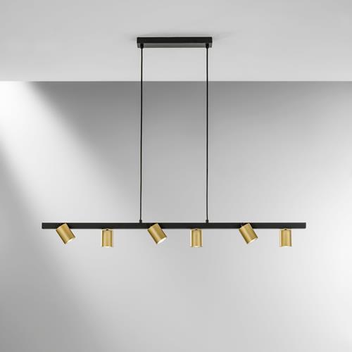 SOSPENSIONE NIZZA IN METALLO NERO E ORO