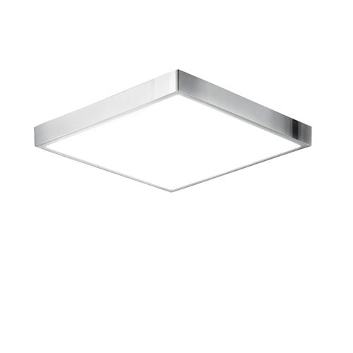 PLAFONIERA LED DOMO CROMO QUADRATA 24W 2