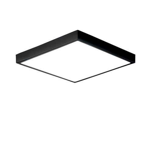 PLAFONIERA LED DOMO NERA QUADRATA 24W 27