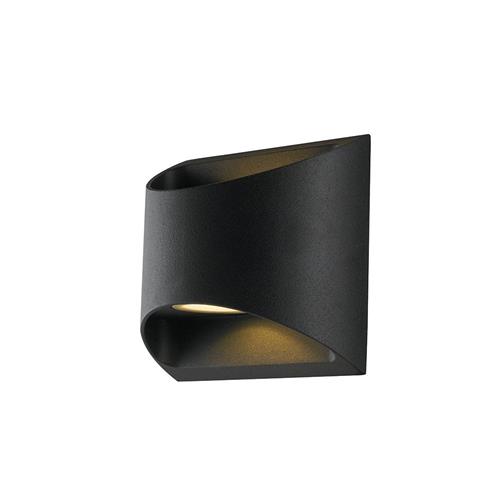 APPLIQUE BIEMISSIONE LED VEYRON NERA 2X3