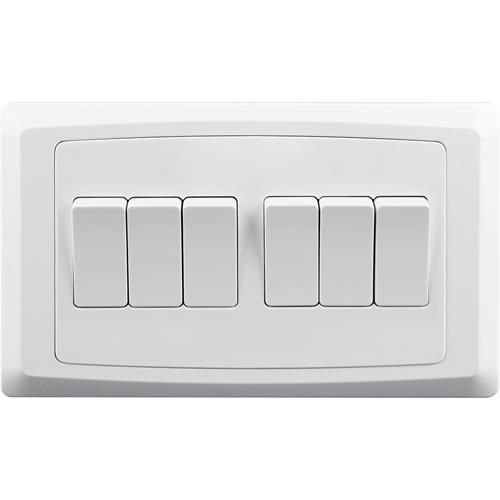 6 GANG 2 WAY PLATE SWITCH(3X6)