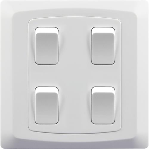 4 GANG 2 WAY PLATE SWITCH(3X3)