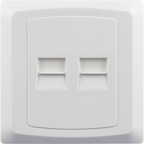 2 GANG TELEPHONE SOCKET MASTER