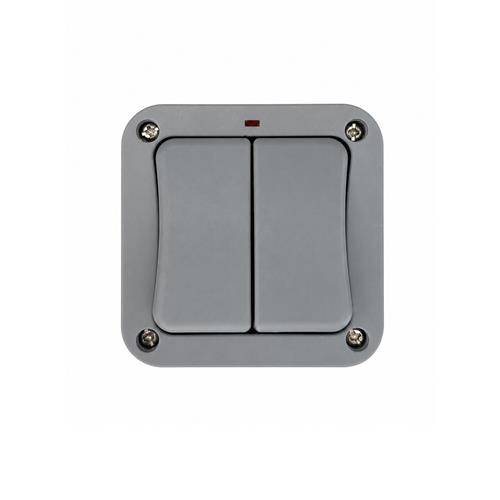 GREY 2G 2W IP66 WATERPROOF SWITCH