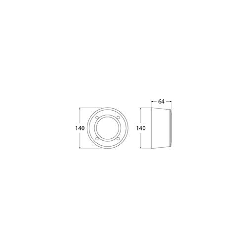 CCT IL EXTRALETI 100 RND GR 3W GX53 GRY
