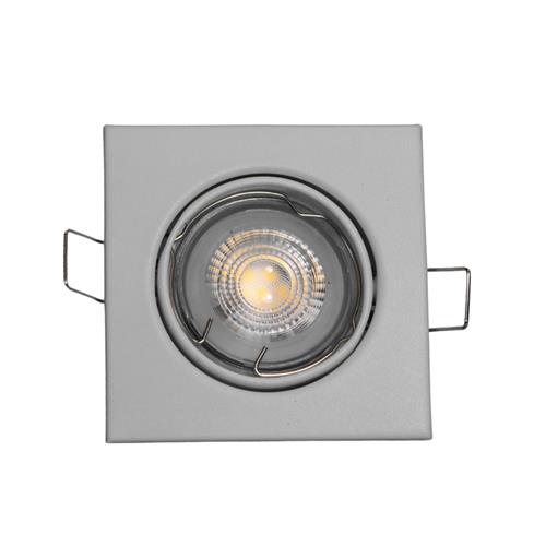 D/L SANDY WHT GU10 SQR RING/CLIP ADJ