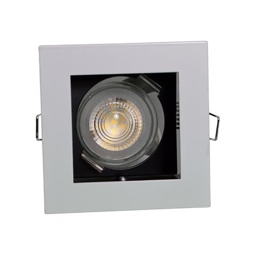 *D/L WHT GU10 SQR DEEP/FULL ADJ