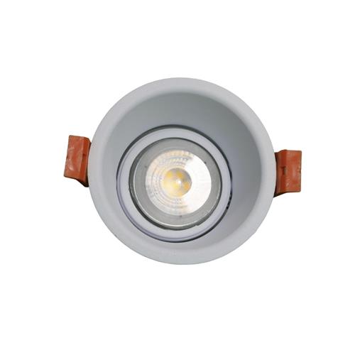 D/L SANDY WHITE GU10 RND HORN ADJ