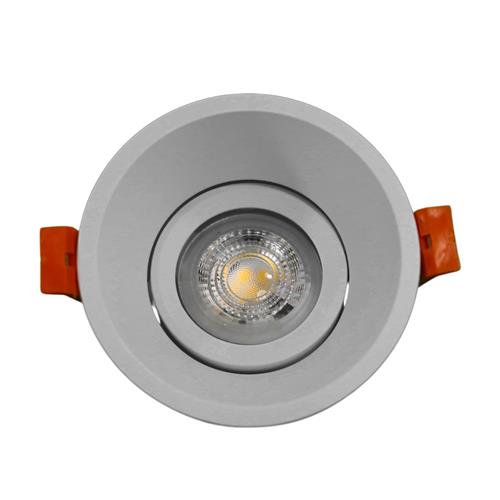 D/L SANDY WHITE GU10 RND HORN ADJ