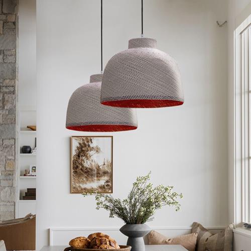 BLACK PALM LEAF PENDANT