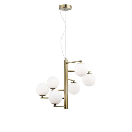 Agrigento Pendant - Antique Brass & Opal