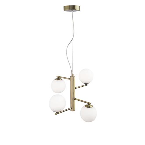 Agrigento Pendant - Antique Brass & Opal