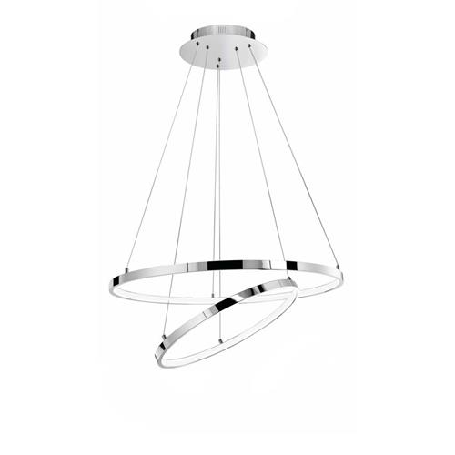 Aria Pendant - Chrome Aluminium & Acryl