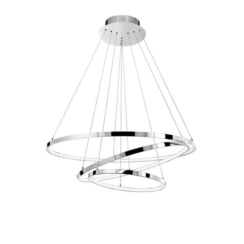 Aria Pendant - Chrome Aluminium & Acryl