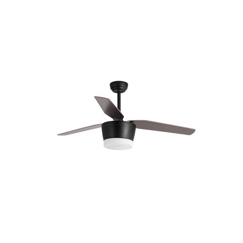 Monsoon Fan - Black & Natural Steel & Gl