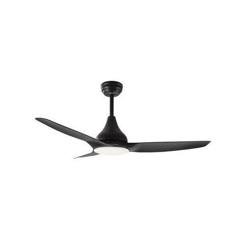 Samoa Fan - Black Steel & Glass