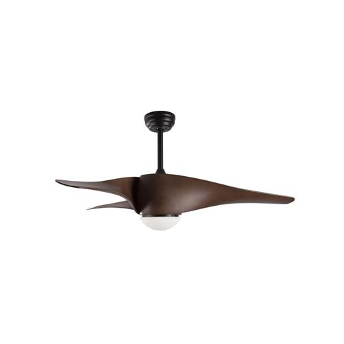Breeze Fan - Matt Black & Brown Steel &