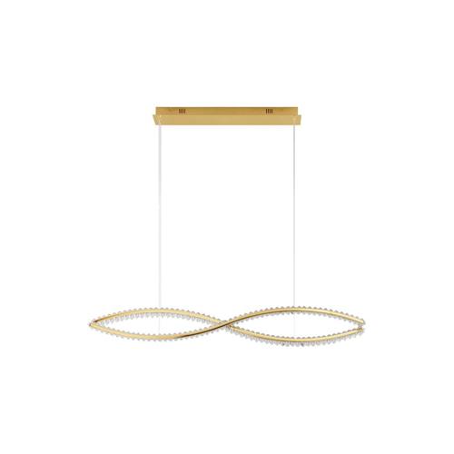 Aurelia Pendant - Gold Metal & Crystal