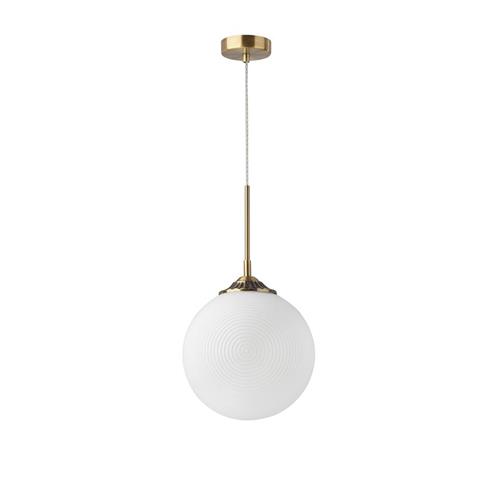 Athena Pendant - Brass & Opal Metal &