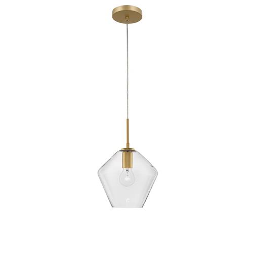 Gold Metal & Clear Glass  LED E27 1x12 W