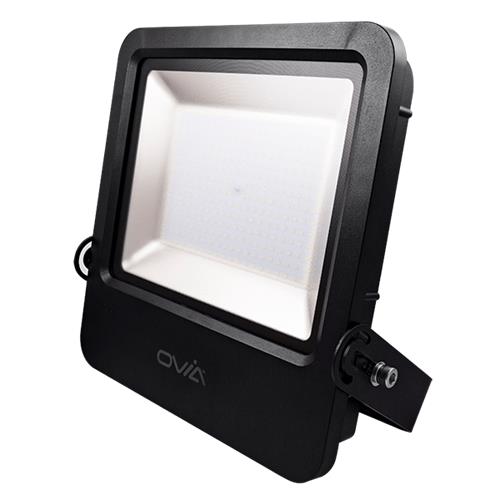 200W LED Floodlight With Photocell - Bla