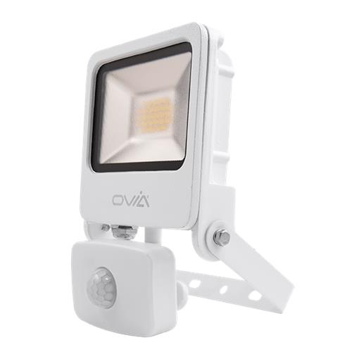 20W LED Floodlight With PIR - White