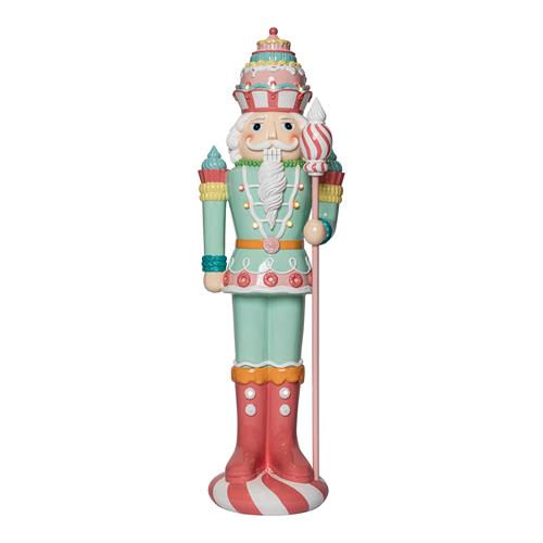 NUTCRACKER WITH STAFF POLY* 37X31X119CM