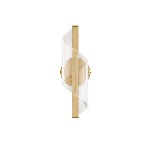 Brass Gold Aluminium & Acrylic  LED 9 Wa