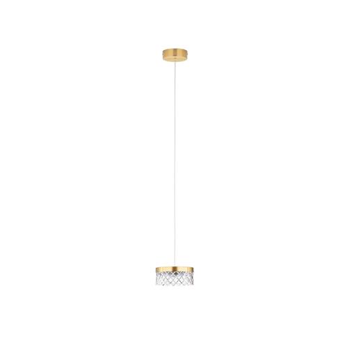 Brass Gold Metal & Clear Acrylic LED 6 W