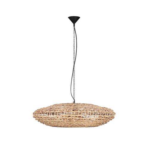 Dried Water Hyacinth Black Fabric Wire &