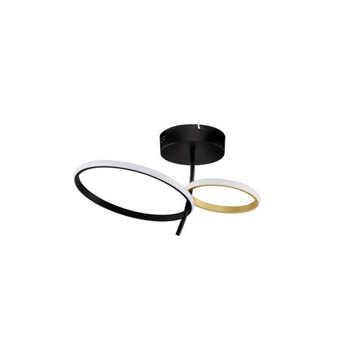 Triac Dimmable Sandy Black & Gold Steel