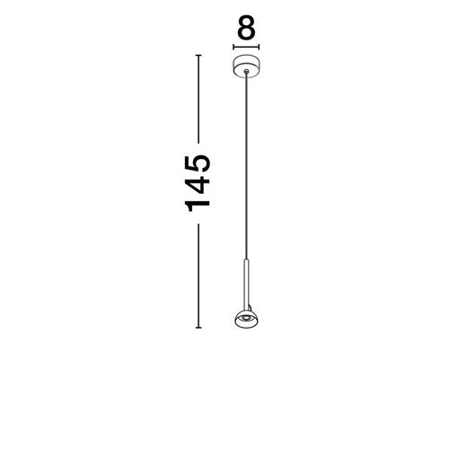 Sandy White Aluminium & Steel  LED 4 Wat