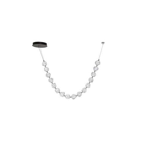 Triac Dimmable  Sandy Black & Chrome Met