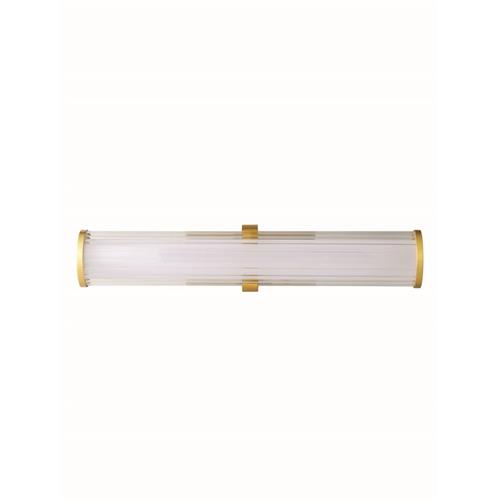 Sandy Gold Metal & Clear line Glass  LED