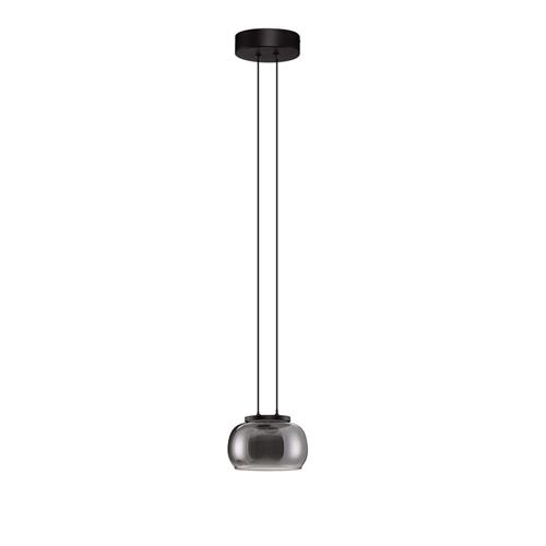 Triac Dimmable  Matt Black Metal & Smoky