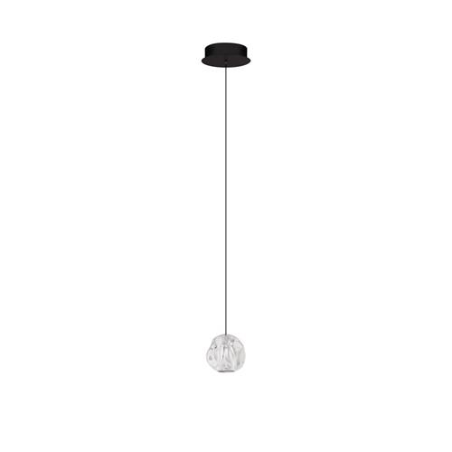 Triac Dimmable Sandy Black & Chrome Meta