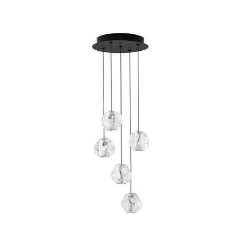 Triac Dimmable Sandy Black& Chrome Metal