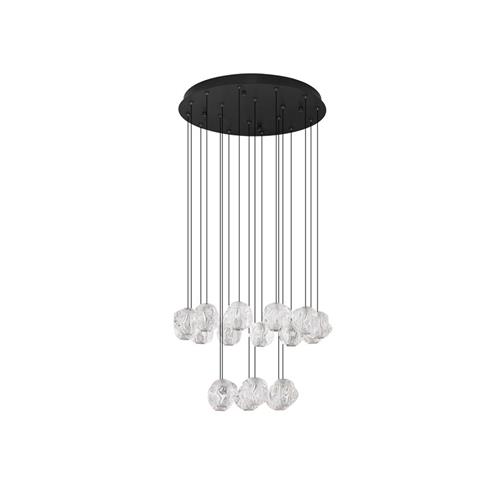 Triac Dimmable  Sandy Black & Chrome Met
