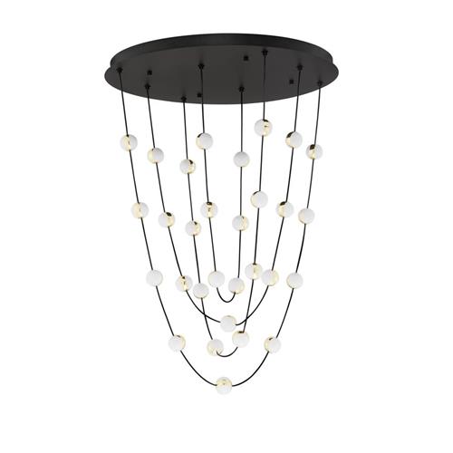 Triac Dimmable  Matt Black & Gold Alumin
