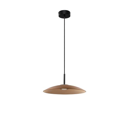 Brown Glass & Sandy Black Metal  LED 12