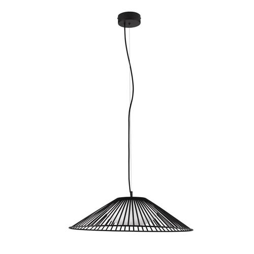 Matt Black Metal & Opal Glass  LED 21 Wa