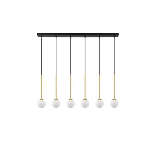 Satin Gold & Matt Black Metal White Opal