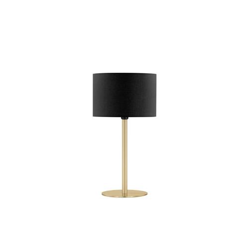 Brass Gold & Black Metal & Fabric  LED E