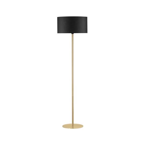 Brass Gold & Black Metal & Fabric  LED E