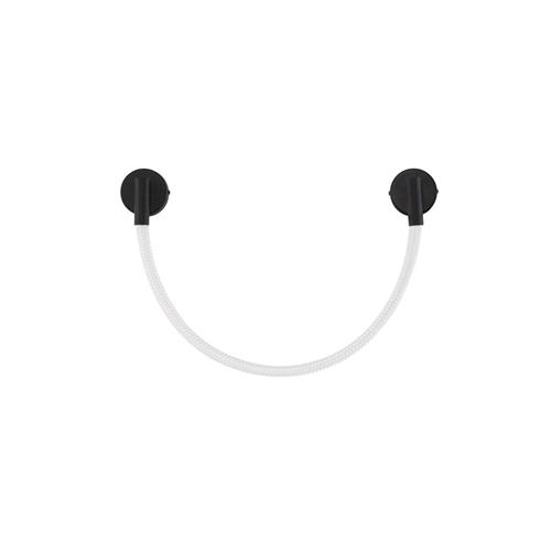 Sandy Black Steel & Silicone Rope LED 7