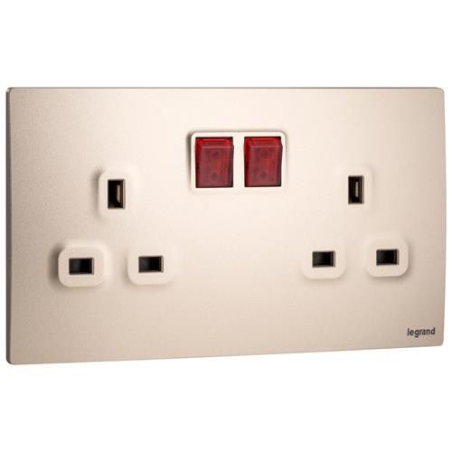 CH 2G  13A SP SW SOCKET +LED