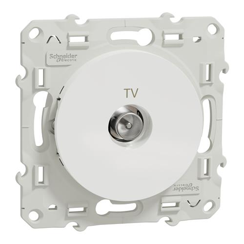 ODACE TV SOCKET WHITE SCREW CONNECTION