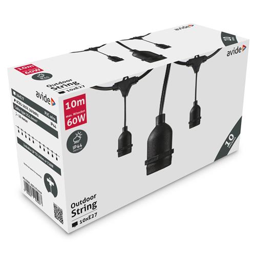 Outdoor String Lights 10M - 10xE27